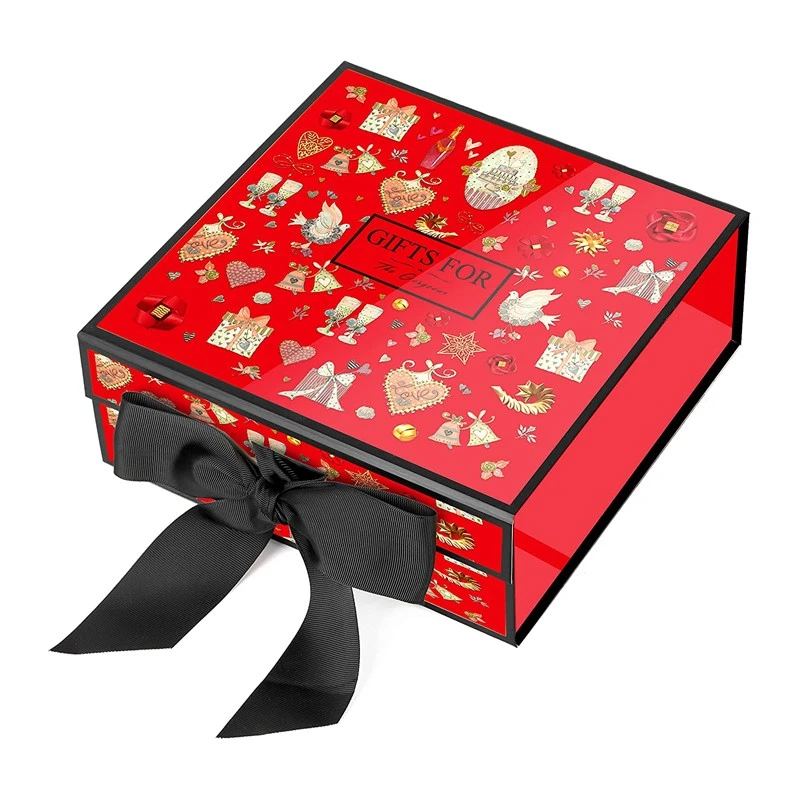 Magnetic Folding Packaging Box With Ribbon suppliers